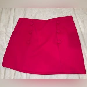 ZARA hot pink mini skirt